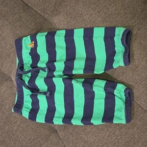 Green/Navy Stipe Pull On Pants